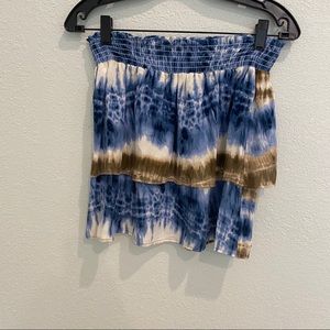 OLIVIA GRAYE NEW SAMPLE SZ SM TIE DYE MINI SKIRT